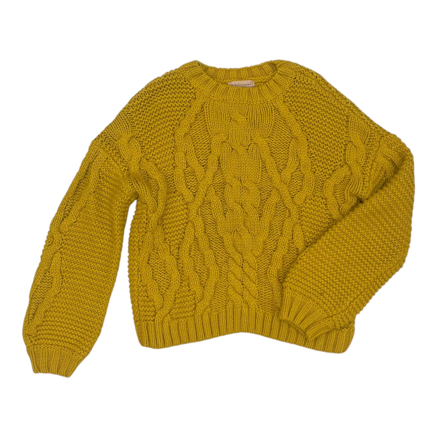 Sweater By Philosophy In Yellow, Size:L