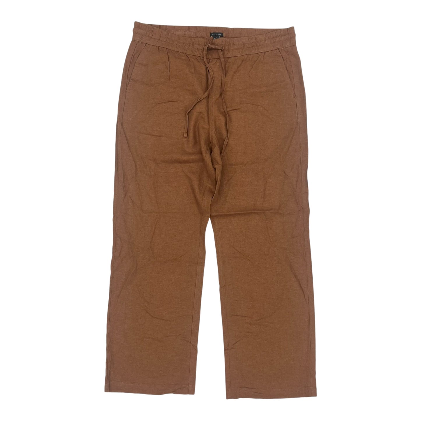 Pants Linen By Ann Taylor In Brown, Size:L