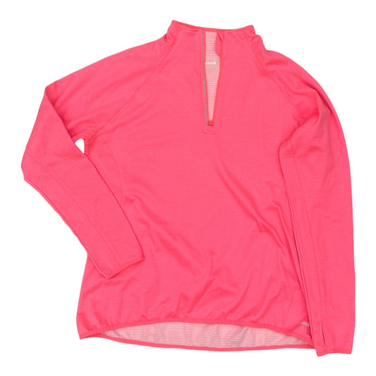 Athletic Top Ls Collar By Avia In Pink, Size:2X