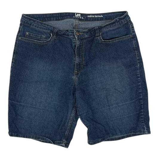 Shorts By Lee In Blue Denim, Size:18