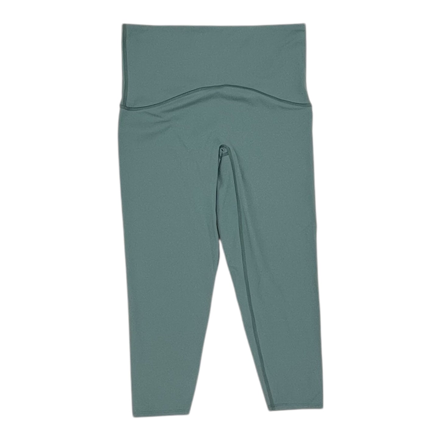 Athletic Leggings Capris By Spanx In Green, Size:1X