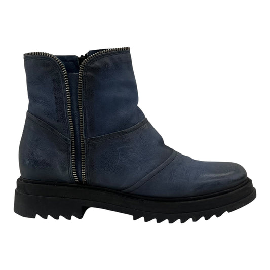 Boots Leather By Miz Mooz In Blue, Size:9.5