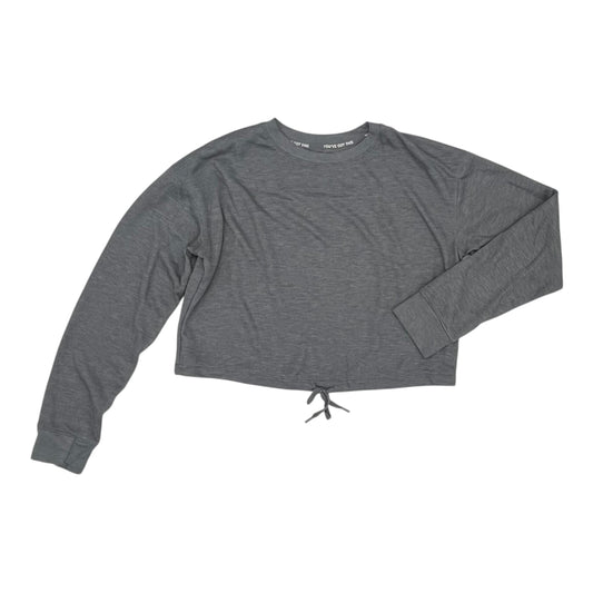 Athletic Top Ls Crewneck By Tek Gear In Grey, Size:M