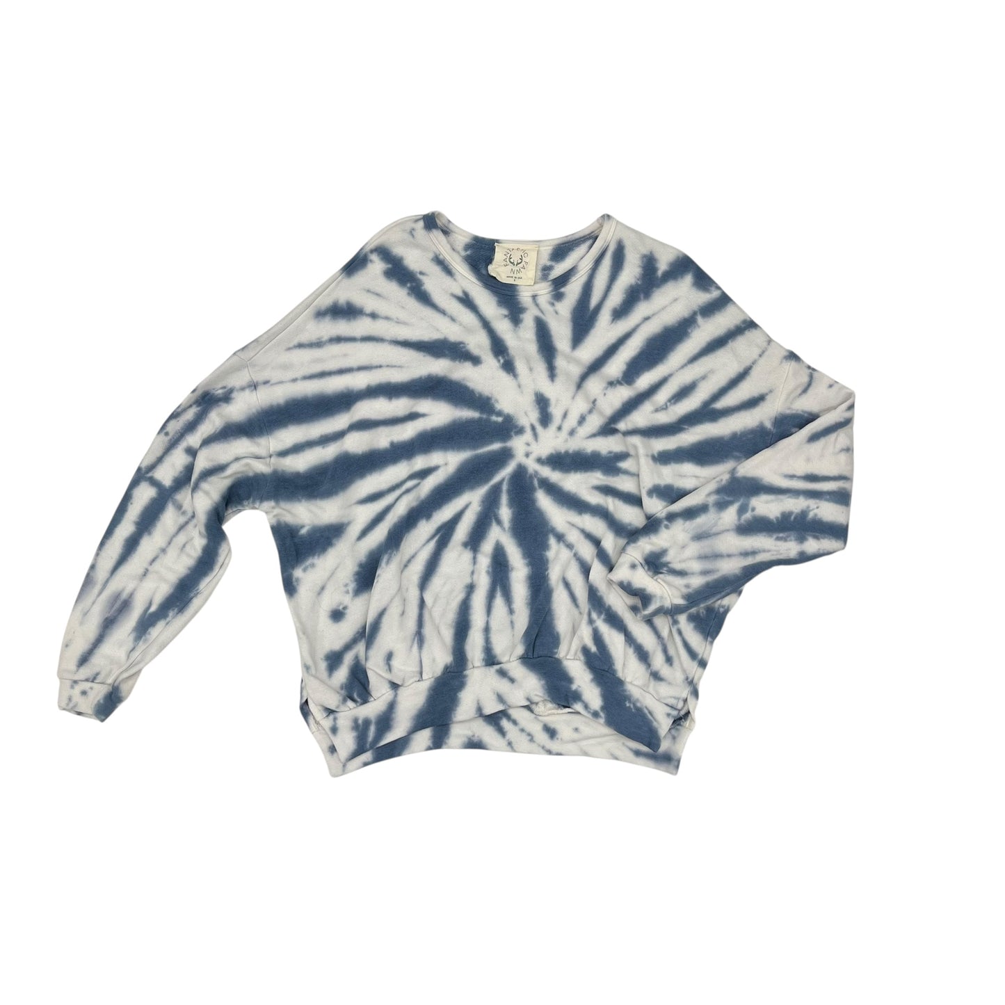 Sweatshirt Crewneck By Fantastic Fawn In Blue & White, Size:S
