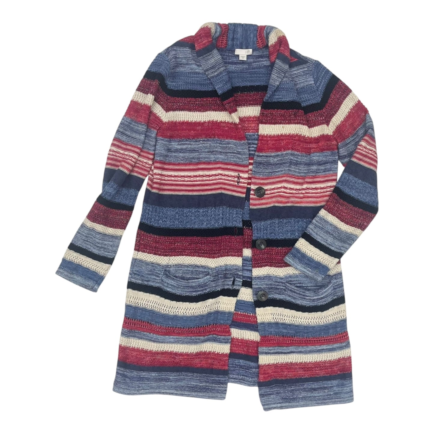 Sweater Cardigan By J. Jill In Multi, Size:Xs