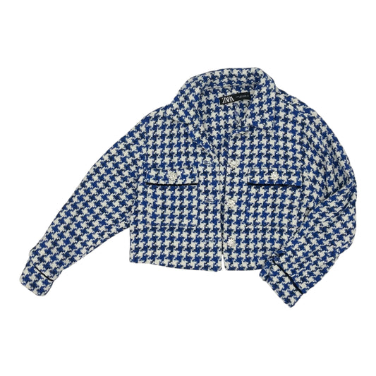 Jacket Other By Zara In Blue & White, Size:S