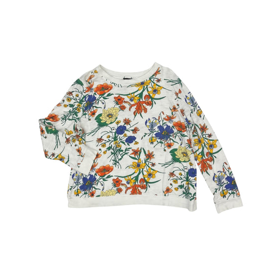 Sweatshirt Crewneck By Talbots In Floral Print, Size:Xl
