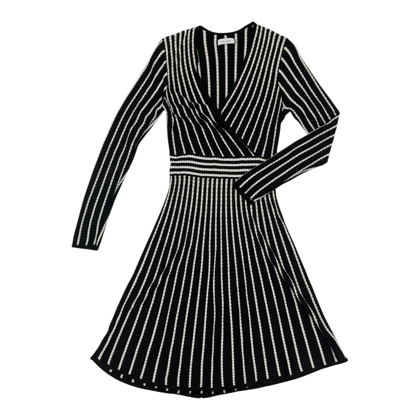 Dress Sweater By Calvin Klein In Black, Size:M