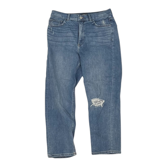 Jeans Straight By Express In Blue Denim, Size:12