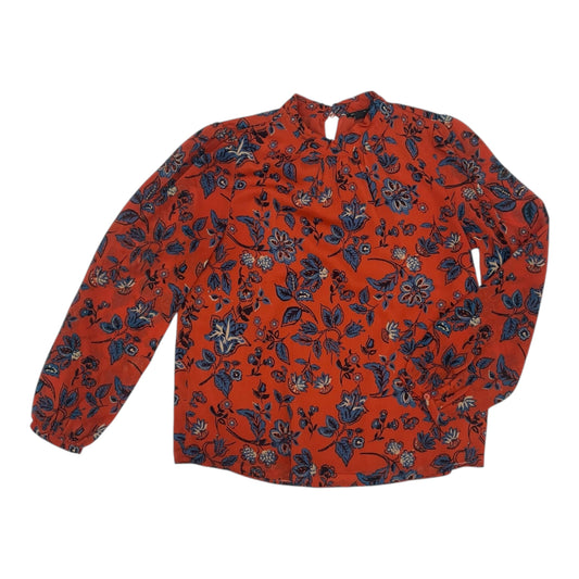 Blouse Ls By Ann Taylor In Orange, Size:S