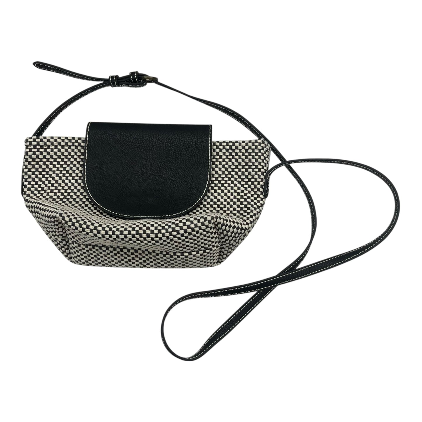 Crossbody By Universal Thread In Black & Cream, Size:Medium
