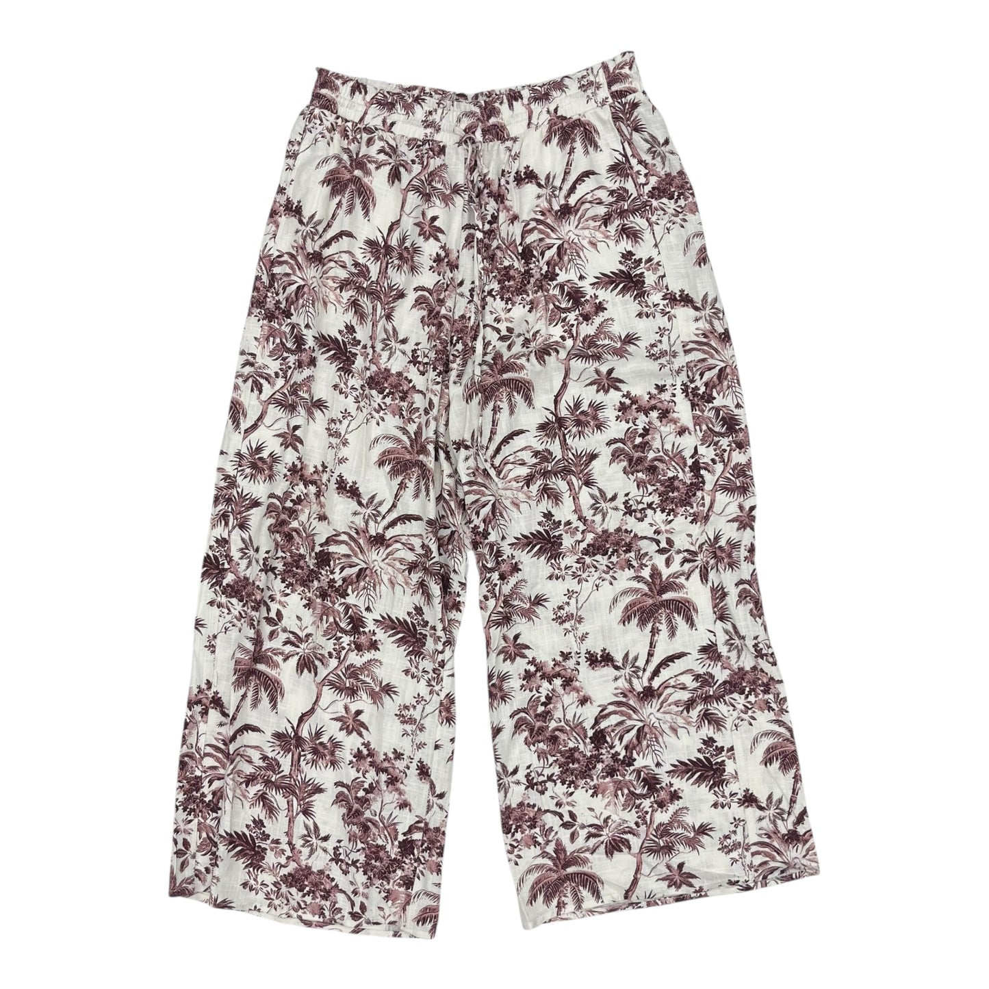 Pants Linen By Lc Lauren Conrad In Pink & White, Size:L