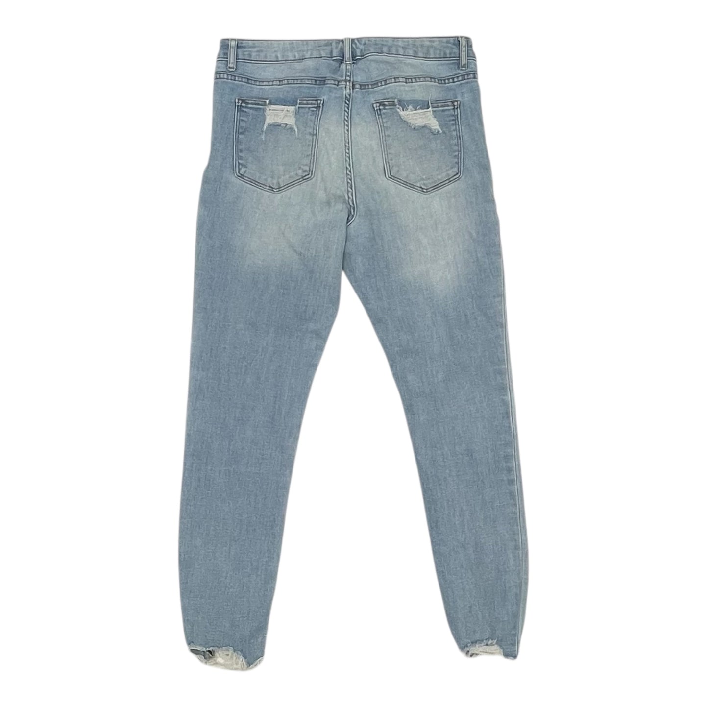 Jeans Skinny By Cmb In Blue Denim, Size:14