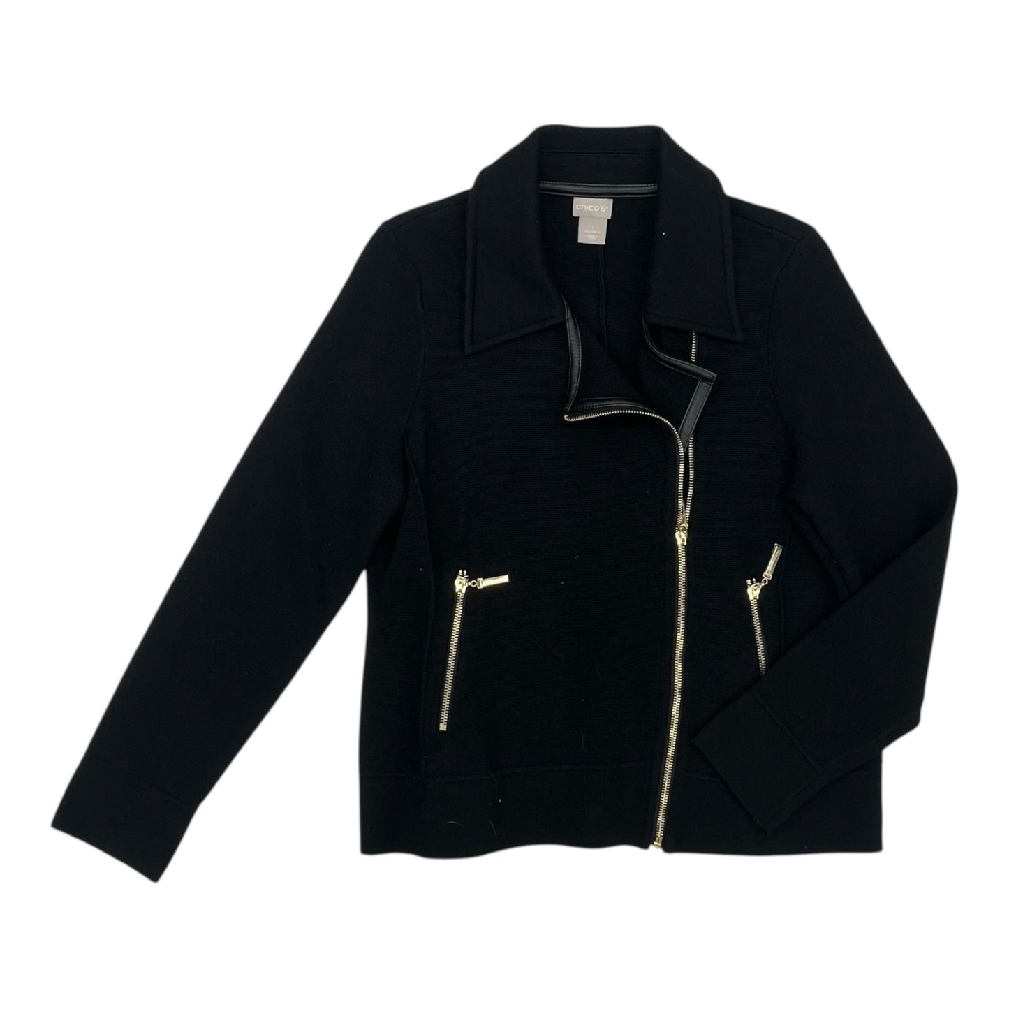 Jacket Other By Chicos In Black, Size:M