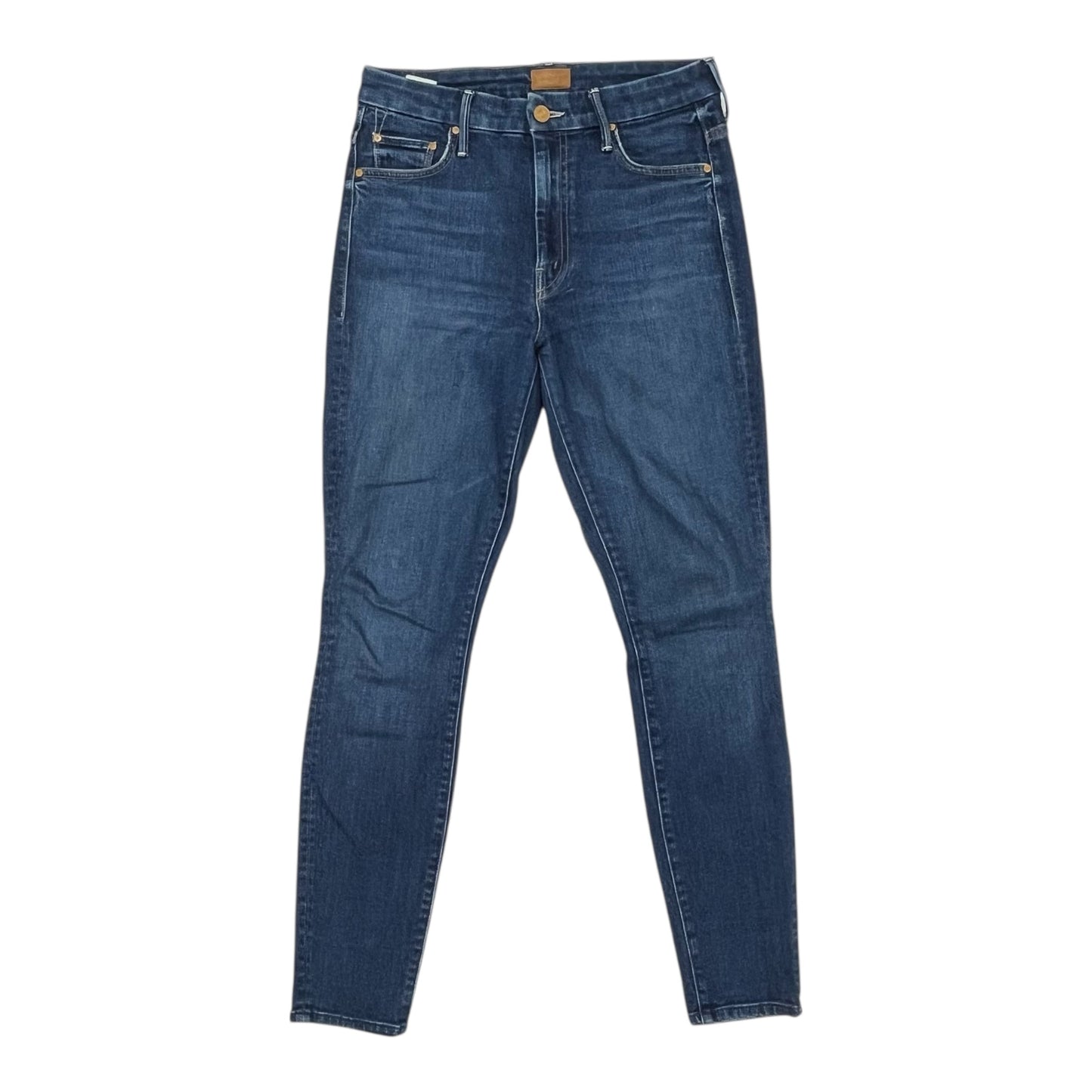 Jeans Skinny By Mother In Blue Denim, Size:6