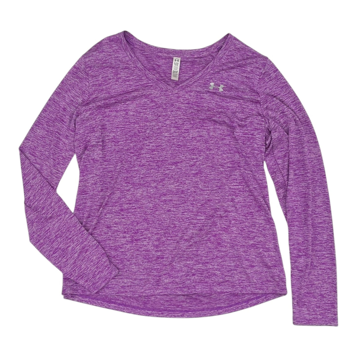 Athletic Top Ls Crewneck By Under Armour In Purple, Size:Xl