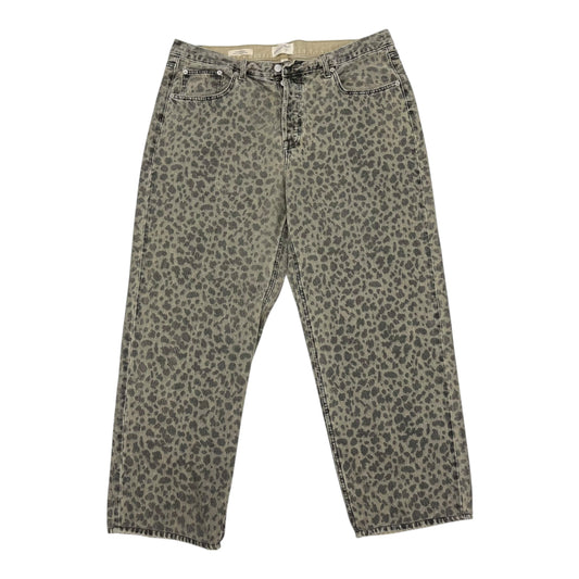 Jeans Wide Leg By Universal Thread In Leopard Print, Size:16