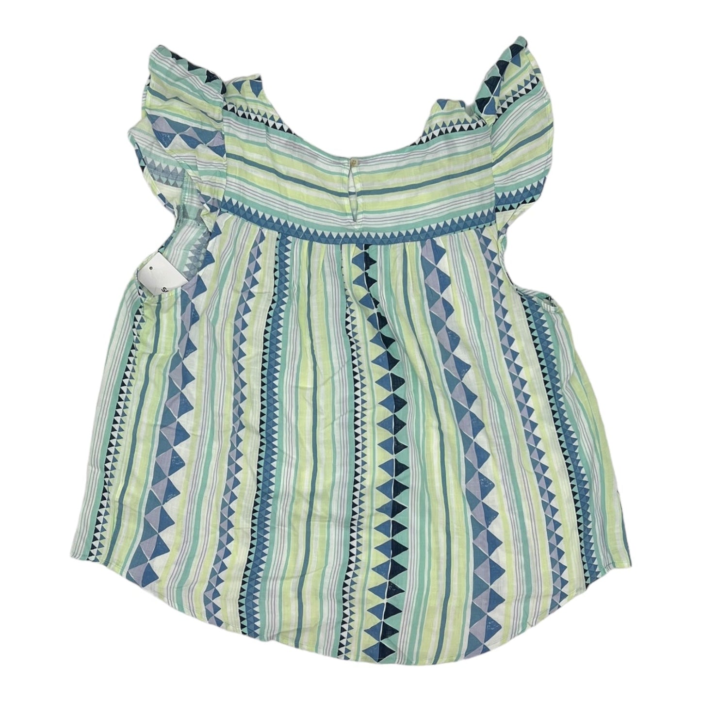 BLUE & GREEN TOP SS by SONOMA Size:1X