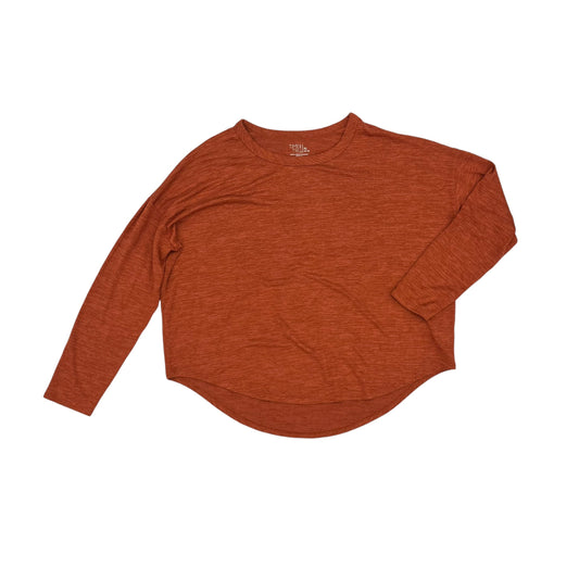 Top Ls By Time And Tru In Orange, Size:Xl