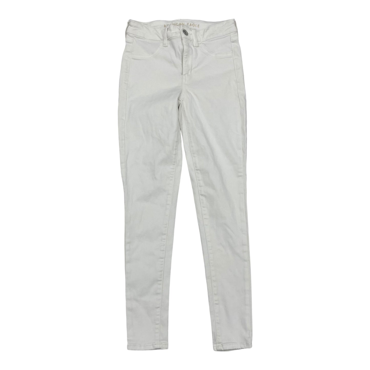 Jeans Skinny By American Eagle In White Denim, Size:2