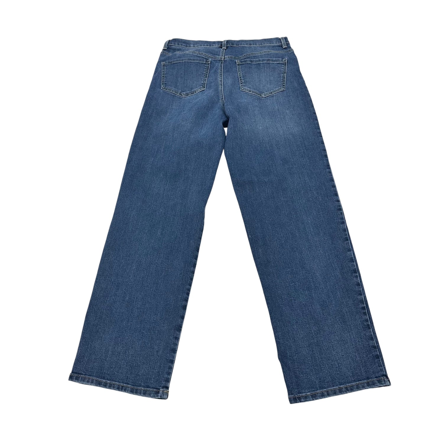 Jeans Straight By Gloria Vanderbilt In Blue Denim, Size:10