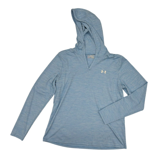 Athletic Top Ls Hoodie By Under Armour In Blue, Size:Xl