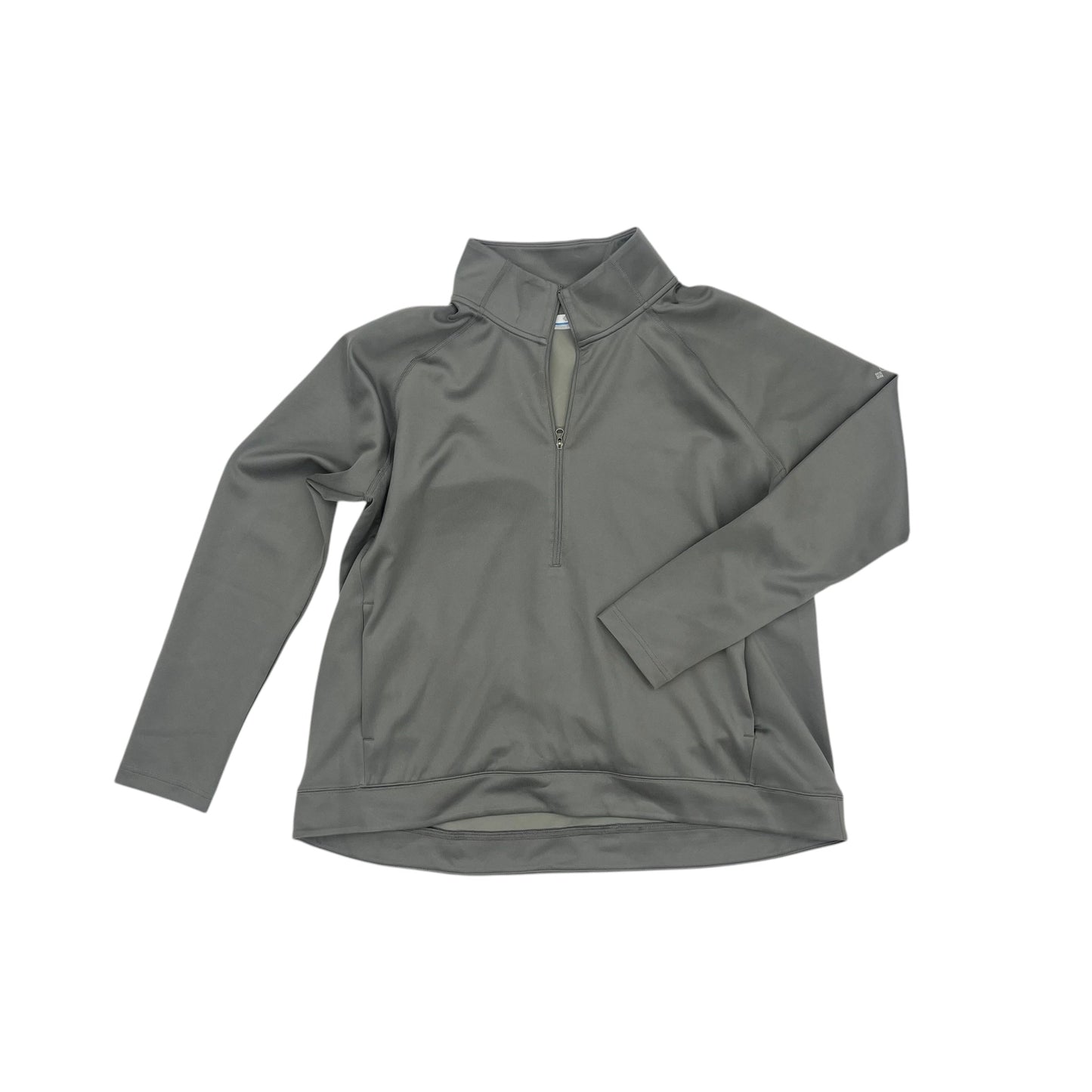 Athletic Top Ls Collar By Columbia In Grey, Size:Xl