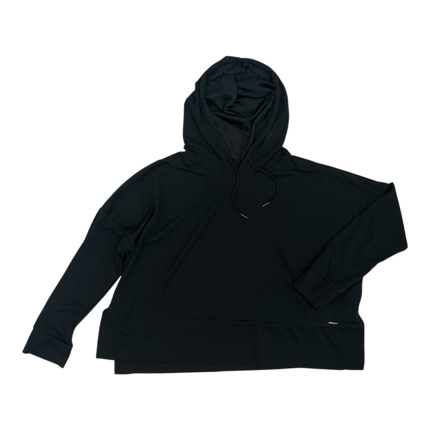 Athletic Top Ls Hoodie By Mondetta In Black, Size:M