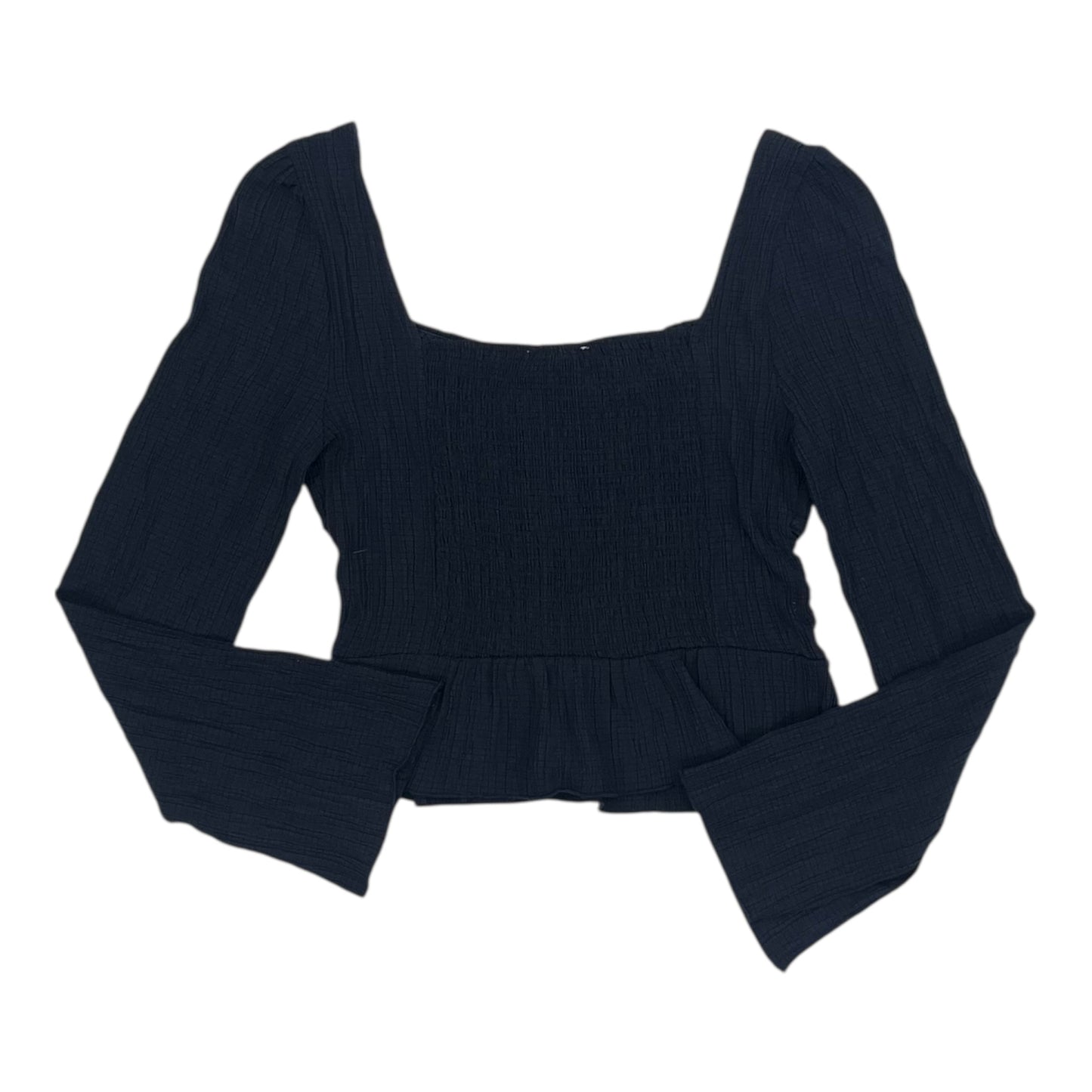 Blouse Ls By Clothes Mentor In Navy, Size:L