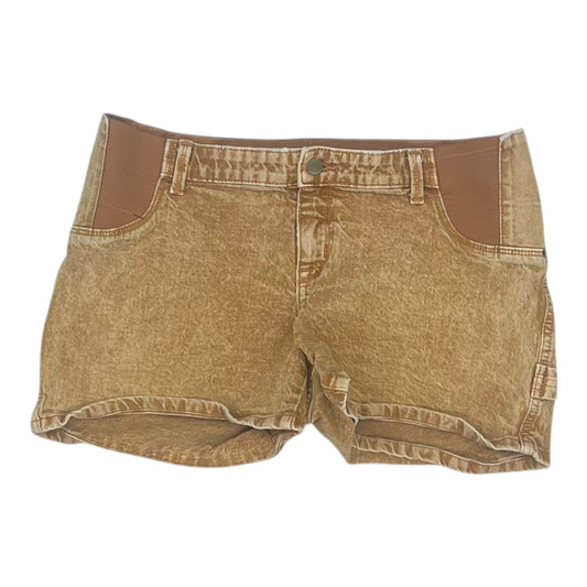 Mat Shorts By Isabel Maternity In Brown Denim, Size:8