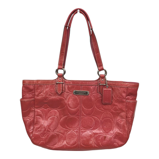 Handbag Designer By Coach In Pink, Size:Large