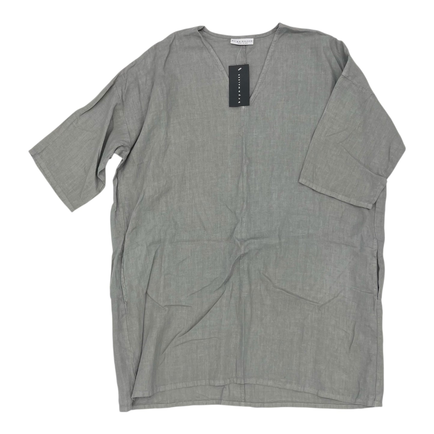 Top 3/4 Sleeve By Bryn Walker In Grey, Size:L