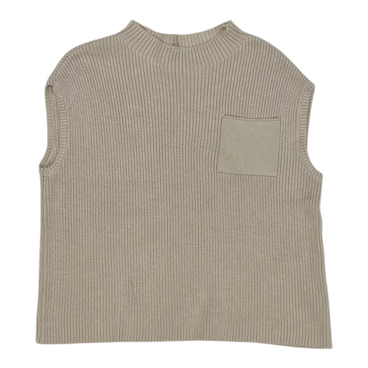 Vest Sweater By Cme In Tan, Size:S