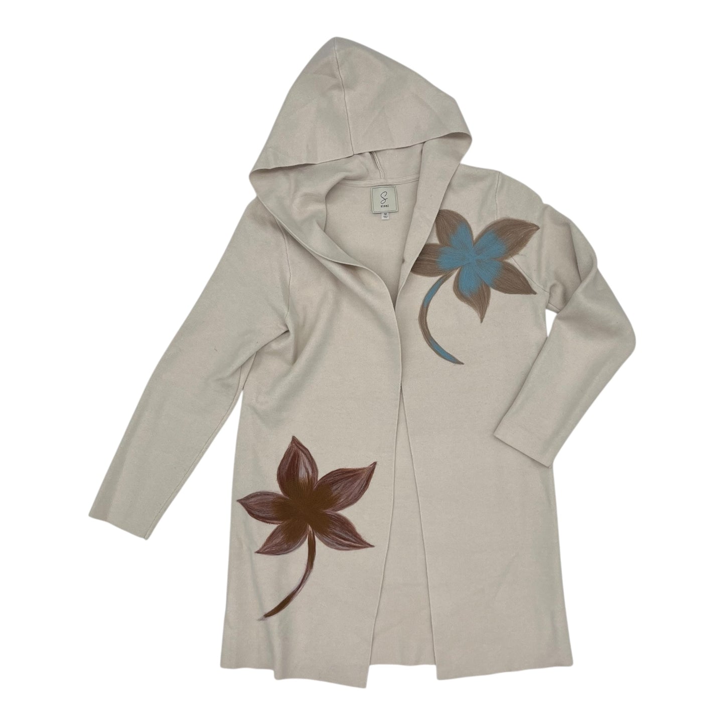 Sweater Cardigan By Sioni In Tan, Size:M