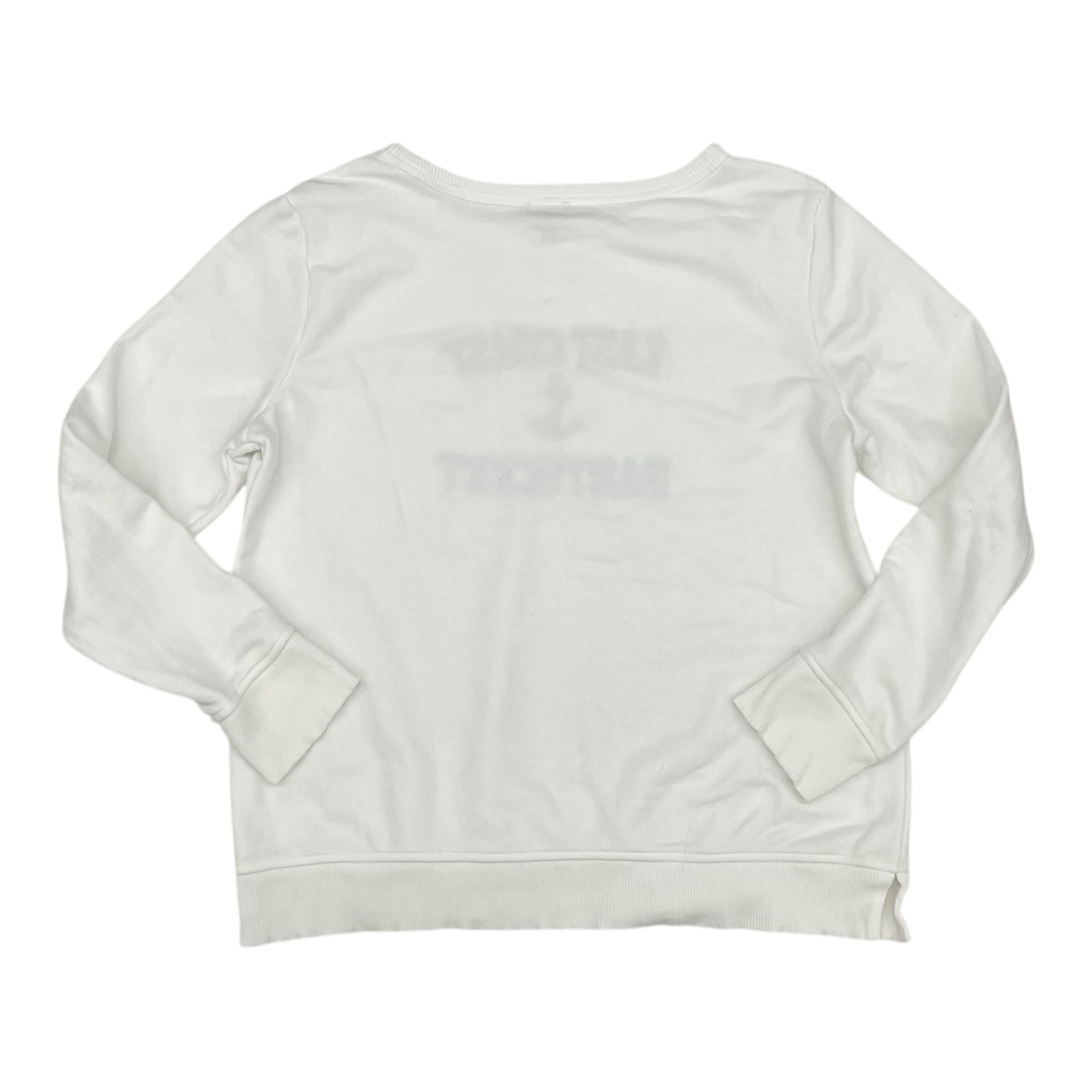 Sweatshirt Crewneck By Talbots In White, Size:M