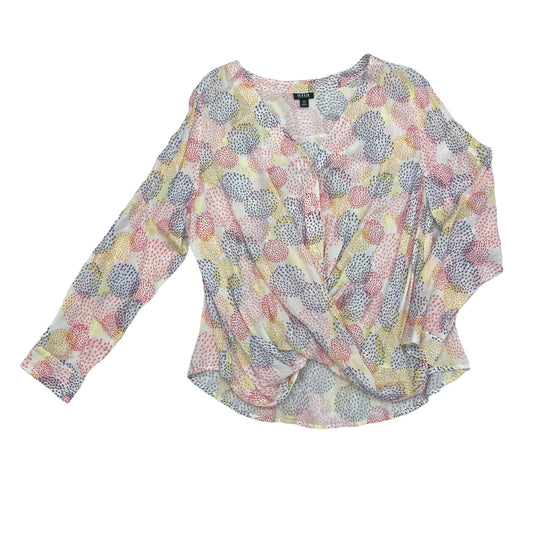 Multi-colored ANA TOP LS, Size 2X