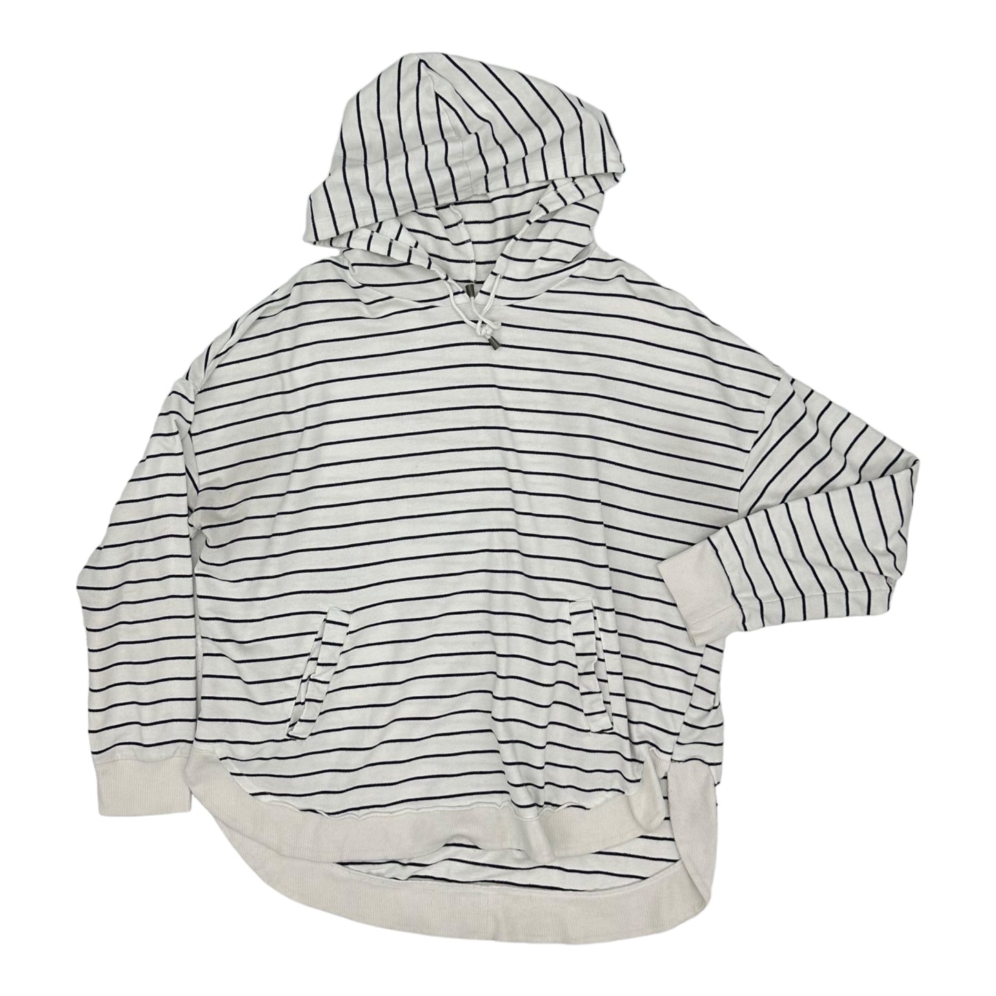 STRIPED PATTERN SWEATSHIRT HOODIE by TIME AND TRU Size:XL