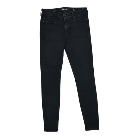 Jeans Skinny By Liverpool In Black Denim, Size:4