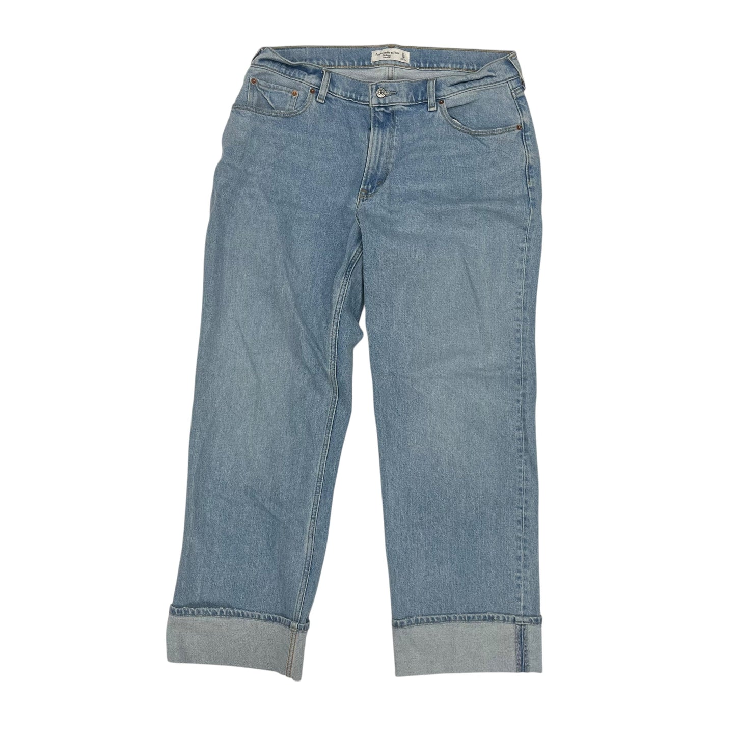 Jeans Boyfriend By Abercrombie And Fitch In Blue Denim, Size:12