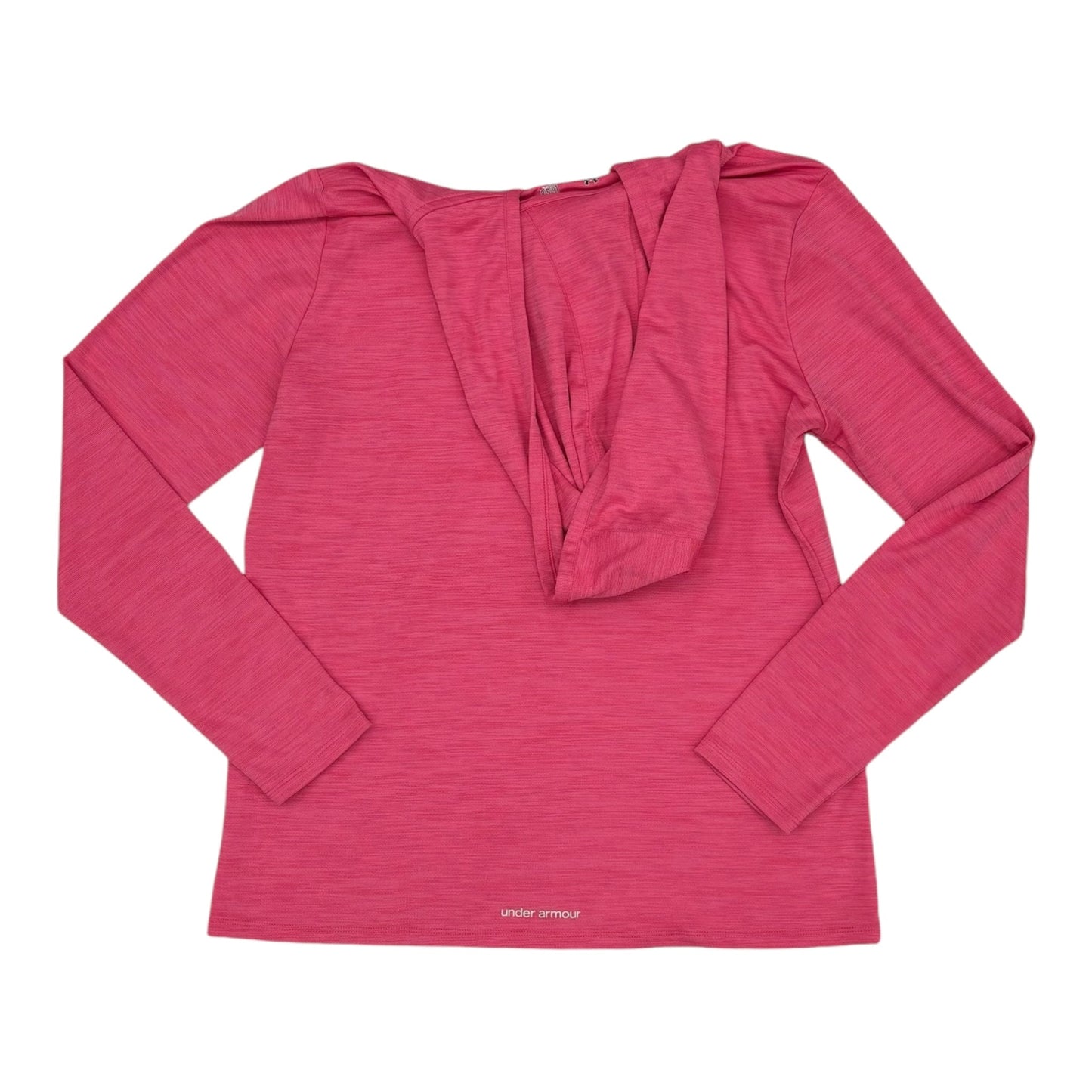 Athletic Top Ls Hoodie By Under Armour In Pink, Size:L