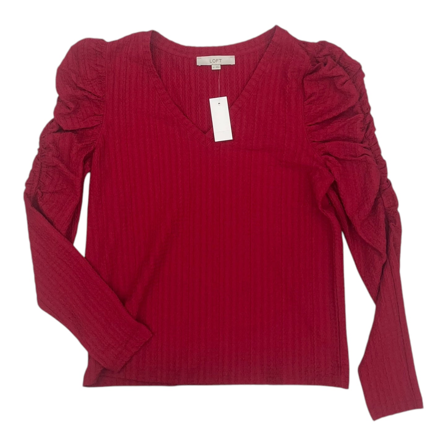 Top Ls By Loft In Red, Size:M