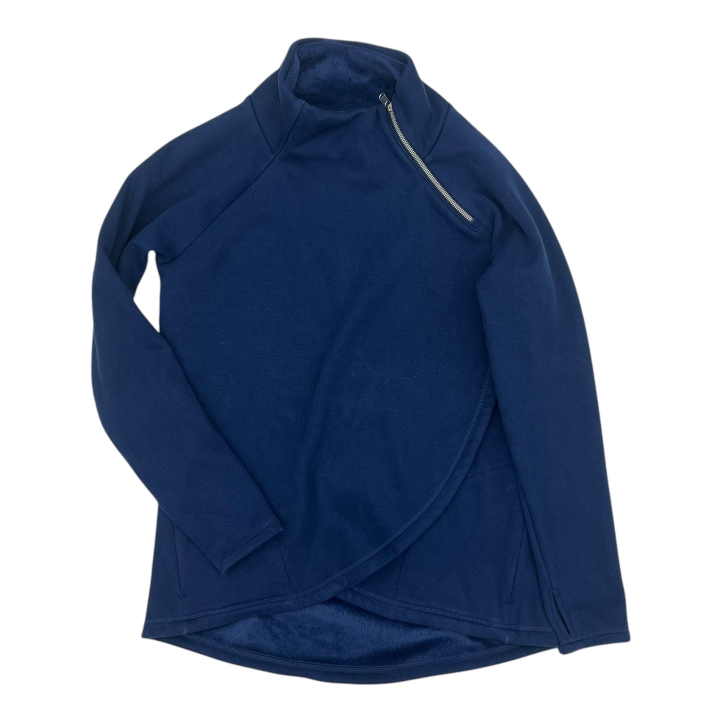 Sweatshirt Collar By Athleta In Blue, Size:M