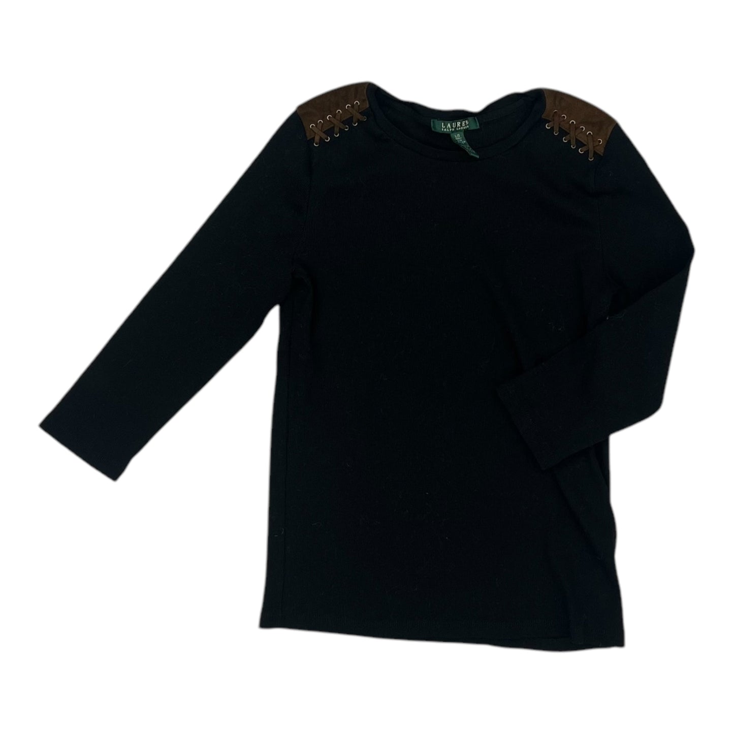 Athletic Top Ls Crewneck By Under Armour In Black, Size:M