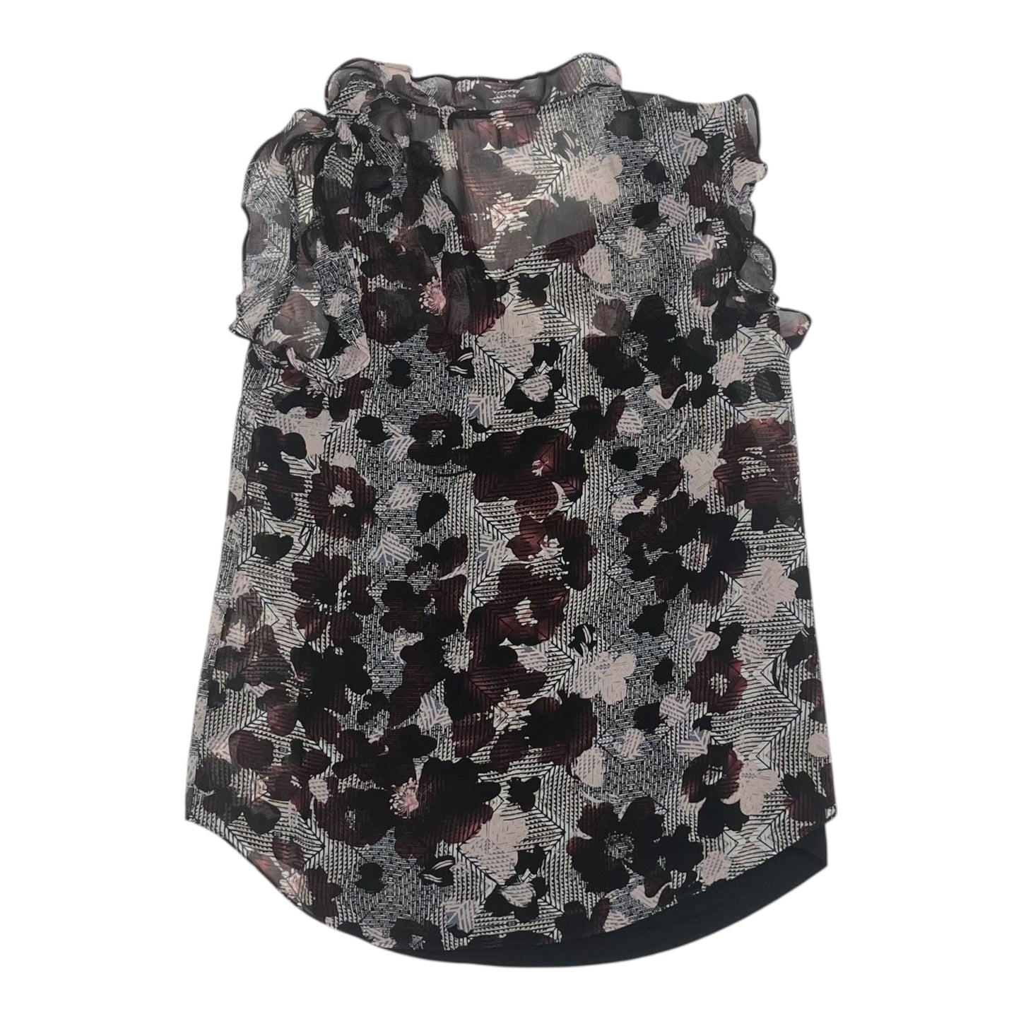 Blouse Ss By Cabi In Black & Pink, Size:S