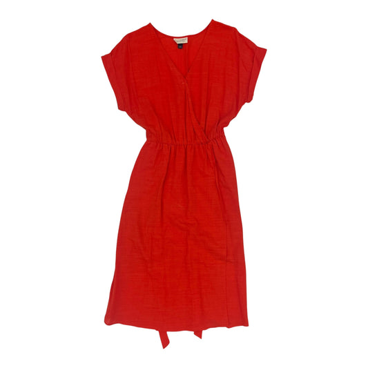 Dress Casual Midi By Universal Thread In Red, Size:S