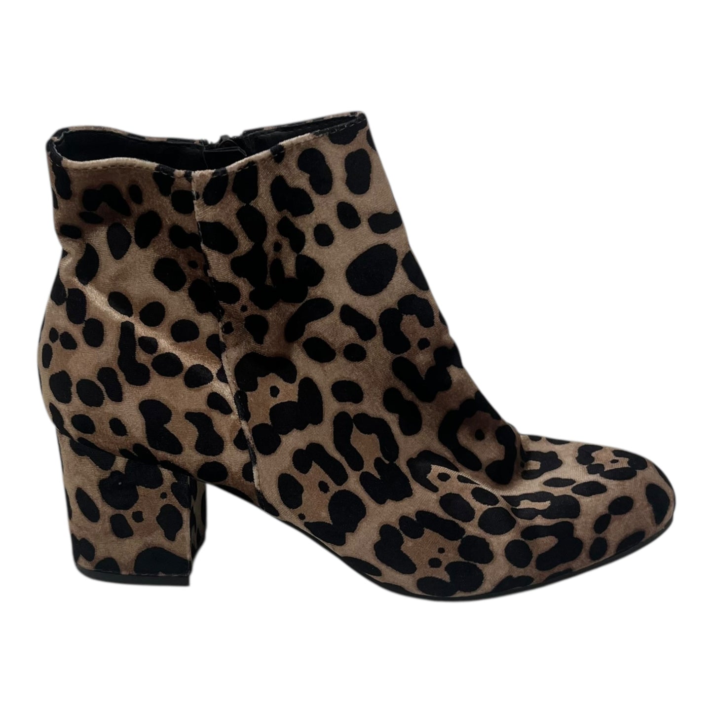 Boots Ankle Heels By A New Day In Animal Print, Size:8.5