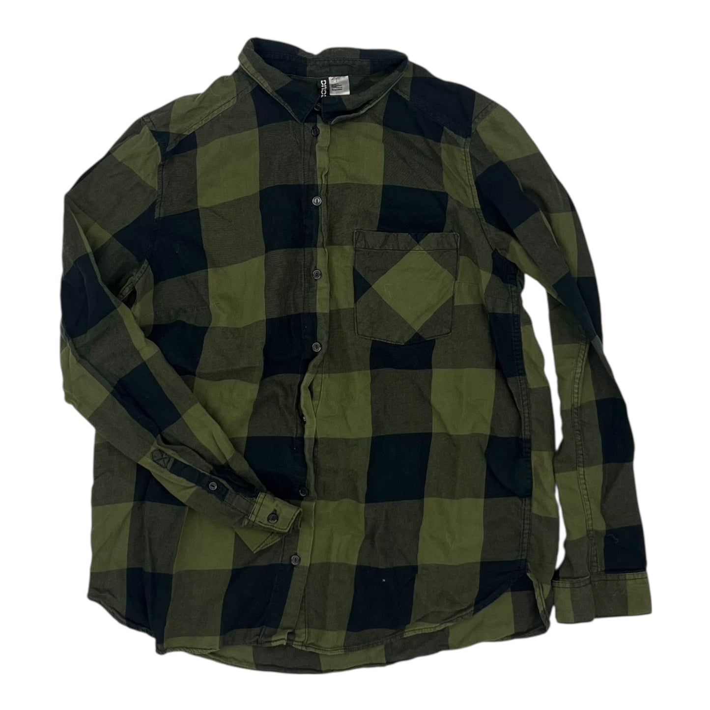 Top Ls By Divided In Green, Size:M