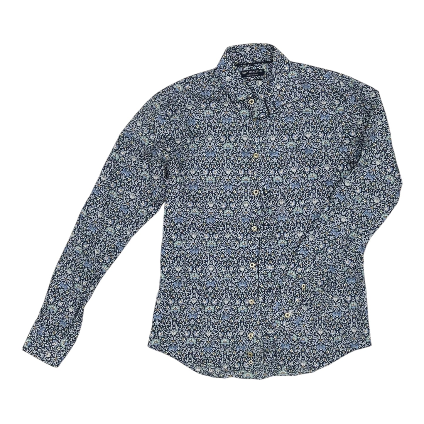 Blouse Ls By Clothes Mentor In Blue, Size:S