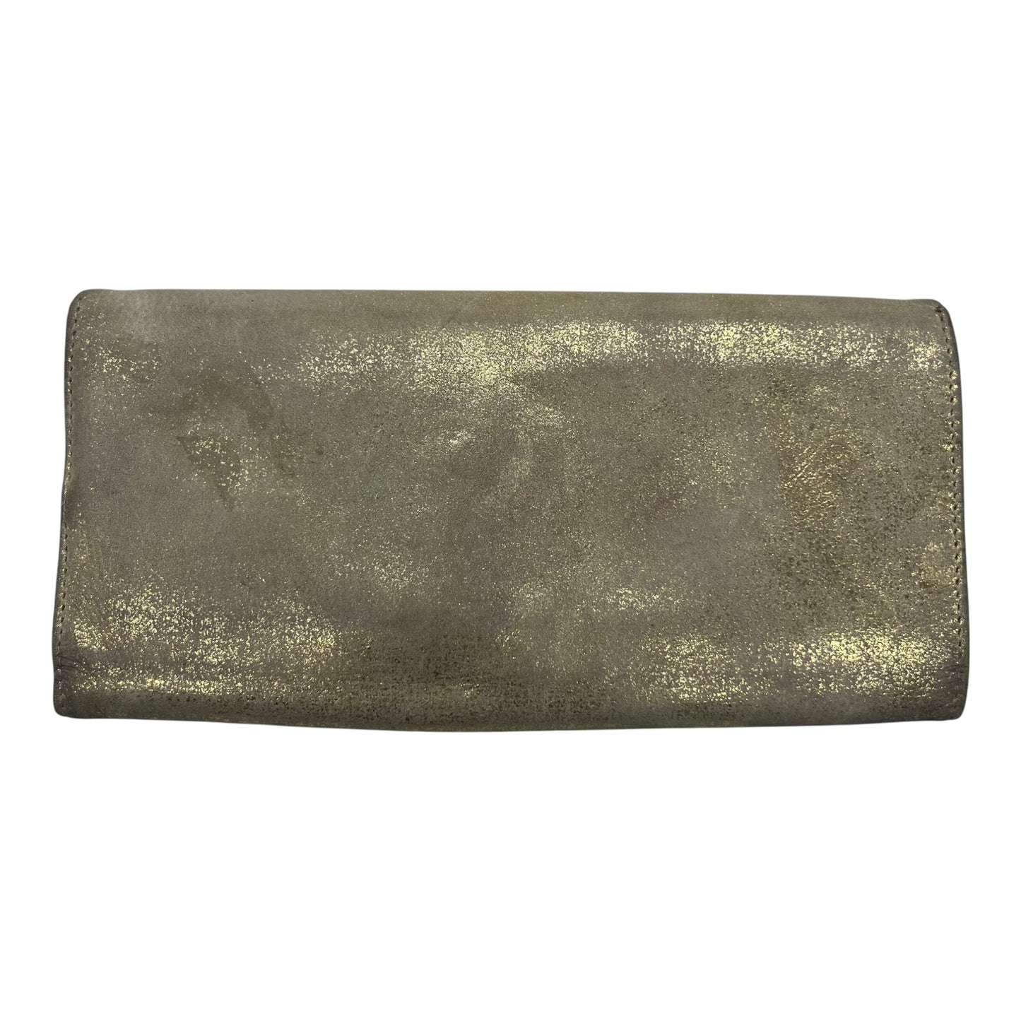 Wallet Leather By Hobo Intl In Gold, Size:Medium