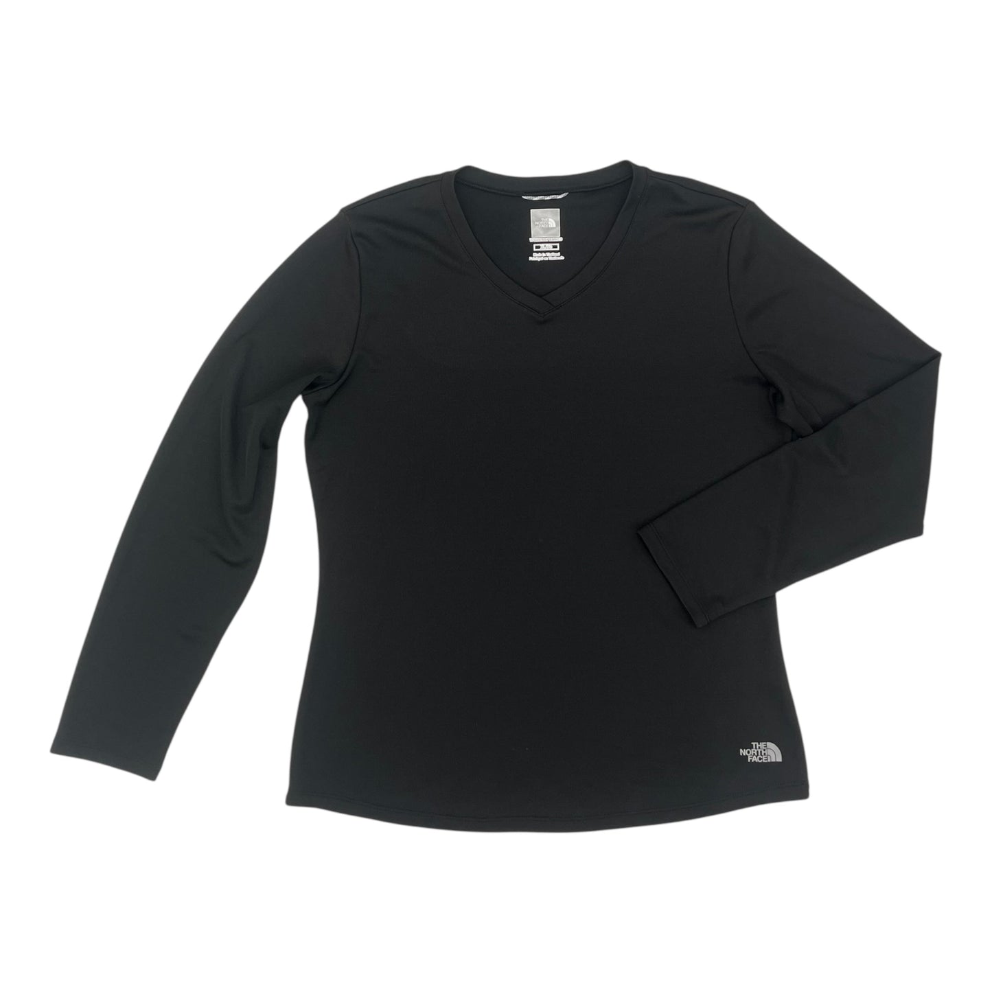 Athletic Top Ls Crewneck By The North Face In Black, Size:Xl